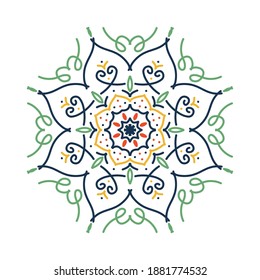 Mandala. Vintage decorative elements. Hand drawn background