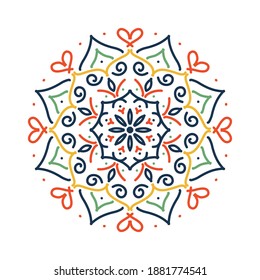 Mandala. Vintage decorative elements. Hand drawn background