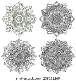 Mandala. Vintage decorative elements. Hand drawn background. Islam, Arabic, Indian, ottoman motifs. 