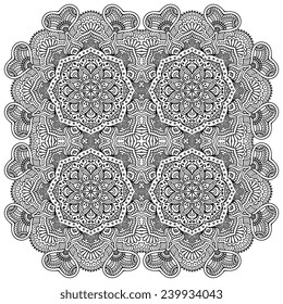 Mandala. Vintage decorative elements. Hand drawn background. Islam, Arabic, Indian, ottoman motifs. 