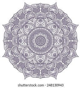 Mandala. Vintage decorative elements. Hand drawn background. Islam, Arabic, Indian, ottoman motifs. 