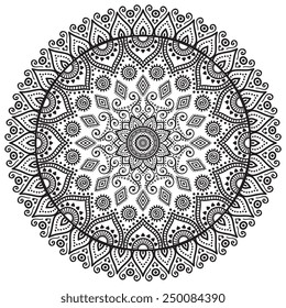 Mandala. Vintage decorative elements. Hand drawn background. Islam, Arabic, Indian, ottoman motifs. 