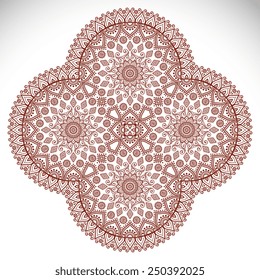 Mandala. Vintage decorative elements. Hand drawn background. Islam, Arabic, Indian, ottoman motifs. 