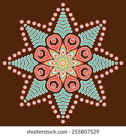 Mandala. Vintage decorative elements. Hand drawn background. Islam, Arabic, Indian, ottoman motifs. 