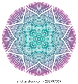 Mandala. Vintage decorative elements. Hand drawn background. Islam, Arabic, Indian, ottoman motifs.