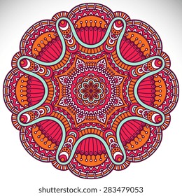 Mandala. Vintage decorative elements. Hand drawn background. Islam, Arabic, Indian, ottoman motifs.
