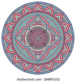 Mandala. Vintage decorative elements. Hand drawn background. Islam, Arabic, Indian, ottoman motifs.