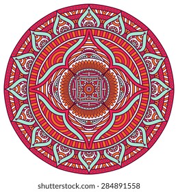 Mandala. Vintage decorative elements. Hand drawn background. Islam, Arabic, Indian, ottoman motifs.