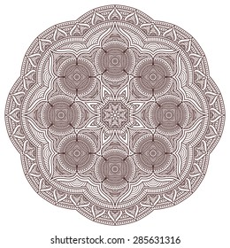 Mandala. Vintage decorative elements. Hand drawn background. Islam, Arabic, Indian, ottoman motifs.