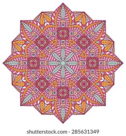 Mandala. Vintage decorative elements. Hand drawn background. Islam, Arabic, Indian, ottoman motifs.