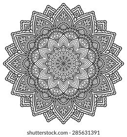 Mandala. Vintage decorative elements. Hand drawn background. Islam, Arabic, Indian, ottoman motifs.
