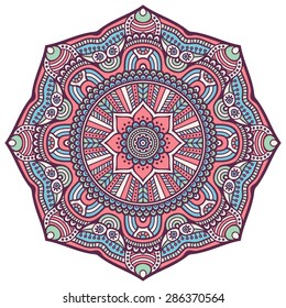 Mandala. Vintage decorative elements. Hand drawn background. Islam, Arabic, Indian, ottoman motifs.