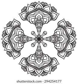 Mandala. Vintage decorative elements. Hand drawn background. Islam, Arabic, Indian, ottoman motifs.