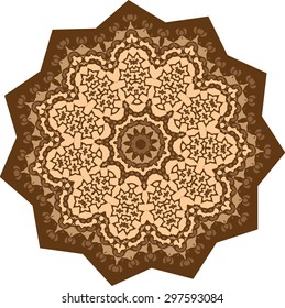 Mandala. Vintage decorative elements. Hand drawn background. Islam, Arabic, Indian, ottoman motifs.