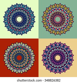 Mandala. Vintage decorative elements. Hand drawn background. Islam, Arabic, Indian, ottoman motifs.