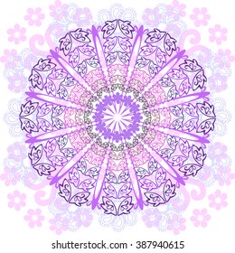 Mandala. Vintage decorative elements. Hand drawn background. 
