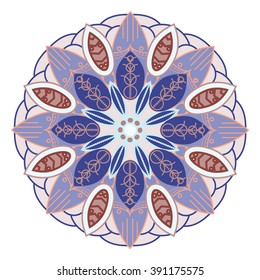 Mandala. Vintage decorative elements. Hand drawn background. Islam, Arabic, Indian, ottoman motifs. 