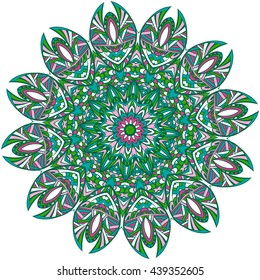 Mandala. Vintage decorative elements. Hand drawn background. Islam, Arabic, Indian, ottoman motifs.