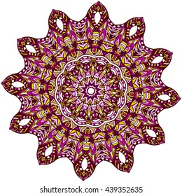 Mandala. Vintage decorative elements. Hand drawn background. Islam, Arabic, Indian, ottoman motifs.