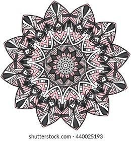 Mandala. Vintage decorative elements. Hand drawn background. Islam, Arabic, Indian, ottoman motifs.