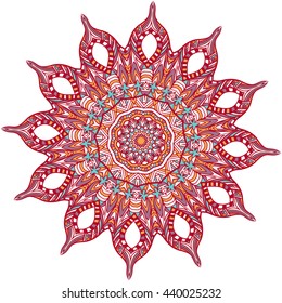 Mandala. Vintage decorative elements. Hand drawn background. Islam, Arabic, Indian, ottoman motifs.