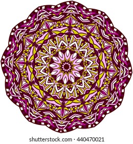Mandala. Vintage decorative elements. Hand drawn background. Islam, Arabic, Indian, ottoman motifs.