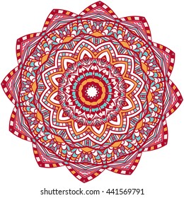 Mandala. Vintage decorative elements. Hand drawn background. Islam, Arabic, Indian, ottoman motifs.