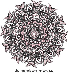 Mandala. Vintage decorative elements. Hand drawn background. Islam, Arabic, Indian, ottoman motifs.