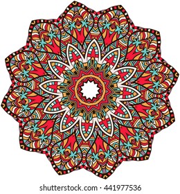Mandala. Vintage decorative elements. Hand drawn background. Islam, Arabic, Indian, ottoman motifs.