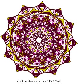 Mandala. Vintage decorative elements. Hand drawn background. Islam, Arabic, Indian, ottoman motifs.