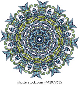 Mandala. Vintage decorative elements. Hand drawn background. Islam, Arabic, Indian, ottoman motifs.