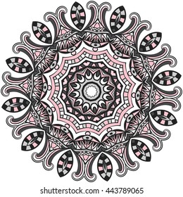 Mandala. Vintage decorative elements. Hand drawn background. Islam, Arabic, Indian, ottoman motifs.