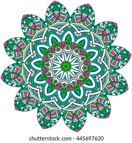 Mandala. Vintage decorative elements. Hand drawn background. Islam, Arabic, Indian, ottoman motifs.