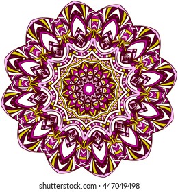 Mandala. Vintage decorative elements. Hand drawn background. Islam, Arabic, Indian, ottoman motifs.