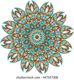 Mandala. Vintage decorative elements. Hand drawn background. Islam, Arabic, Indian, ottoman motifs.