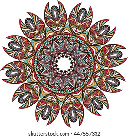 Mandala. Vintage decorative elements. Hand drawn background. Islam, Arabic, Indian, ottoman motifs.