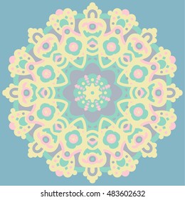 Mandala. Vintage decorative elements. Hand drawn background. 