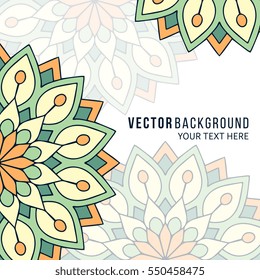 Mandala. Vintage decorative elements. Hand drawn background. Islam, Arabic, Indian, ottoman motifs.