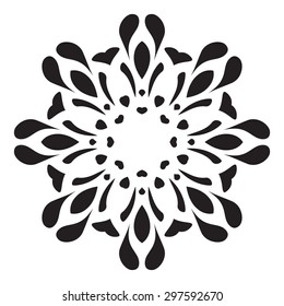 The mandala. Vintage decorative elements. Hand-drawn background. The floral ornament.