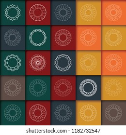 Mandala. Vintage decorative elements. Islam, Arabic, Indian motifs.