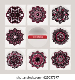 Mandala. Vintage decorative elements. Islam, Arabic, Indian, ottoman motifs.