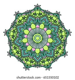 Mandala. Vintage decorative elements. Islam, Arabic, Indian, moroccan,spain, turkish, pakistan, motifs.