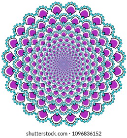 Mandala. Vintage decorative elements. Oriental pattern, vector illustration.