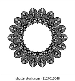 Mandala. Vintage decorative elements. Oriental pattern, vector illustration. Islam, Arabic, Indian, moroccan, turkish, pakistan, mystic, ottoman motifs. Coloring book page. Yoga logos vector.