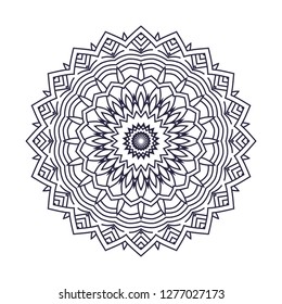 Mandala. Vintage decorative elements. Oriental pattern, vector illustration. Islam, Arabic, Indian, moroccan,spain, turkish, pakistan, chinese, mystic, ottoman motifs. Coloring book page
