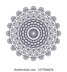 Mandala. Vintage decorative elements. Oriental pattern, vector illustration. Islam, Arabic, Indian, moroccan,spain, turkish, pakistan, chinese, mystic, ottoman motifs. Coloring book page