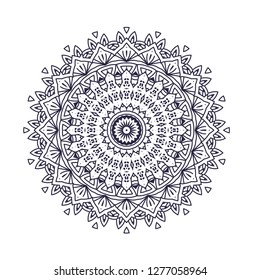 Mandala. Vintage decorative elements. Oriental pattern, vector illustration. Islam, Arabic, Indian, moroccan,spain, turkish, pakistan, chinese, mystic, ottoman motifs. Coloring book page