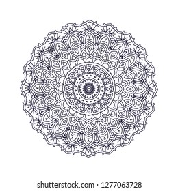 Mandala. Vintage decorative elements. Oriental pattern, vector illustration. Islam, Arabic, Indian, moroccan,spain, turkish, pakistan, chinese, mystic, ottoman motifs. Coloring book page