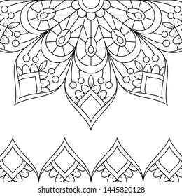 Mandala Vintage decorative elements. Oriental pattern, Islam, Arabic, Indian, turkish, pakistan, chinese, ottoman motifs. vector illustration.
