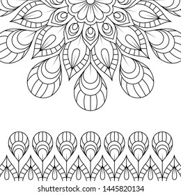Mandala Vintage decorative elements. Oriental pattern, Islam, Arabic, Indian, turkish, pakistan, chinese, ottoman motifs. vector illustration.